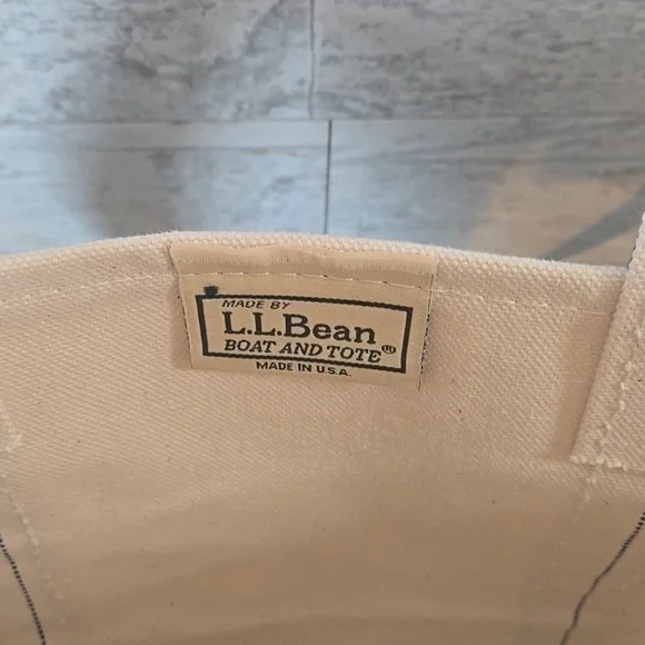 NWT L.L. Bean Canvas Boat & Tote Bag Long Straps Perfect For Shoulder Bag - Picture 7 of 12